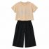 Ensemble Nœud Brillant & Pantalon Large