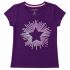 T-shirt fille imprimé tendance à manches courtes