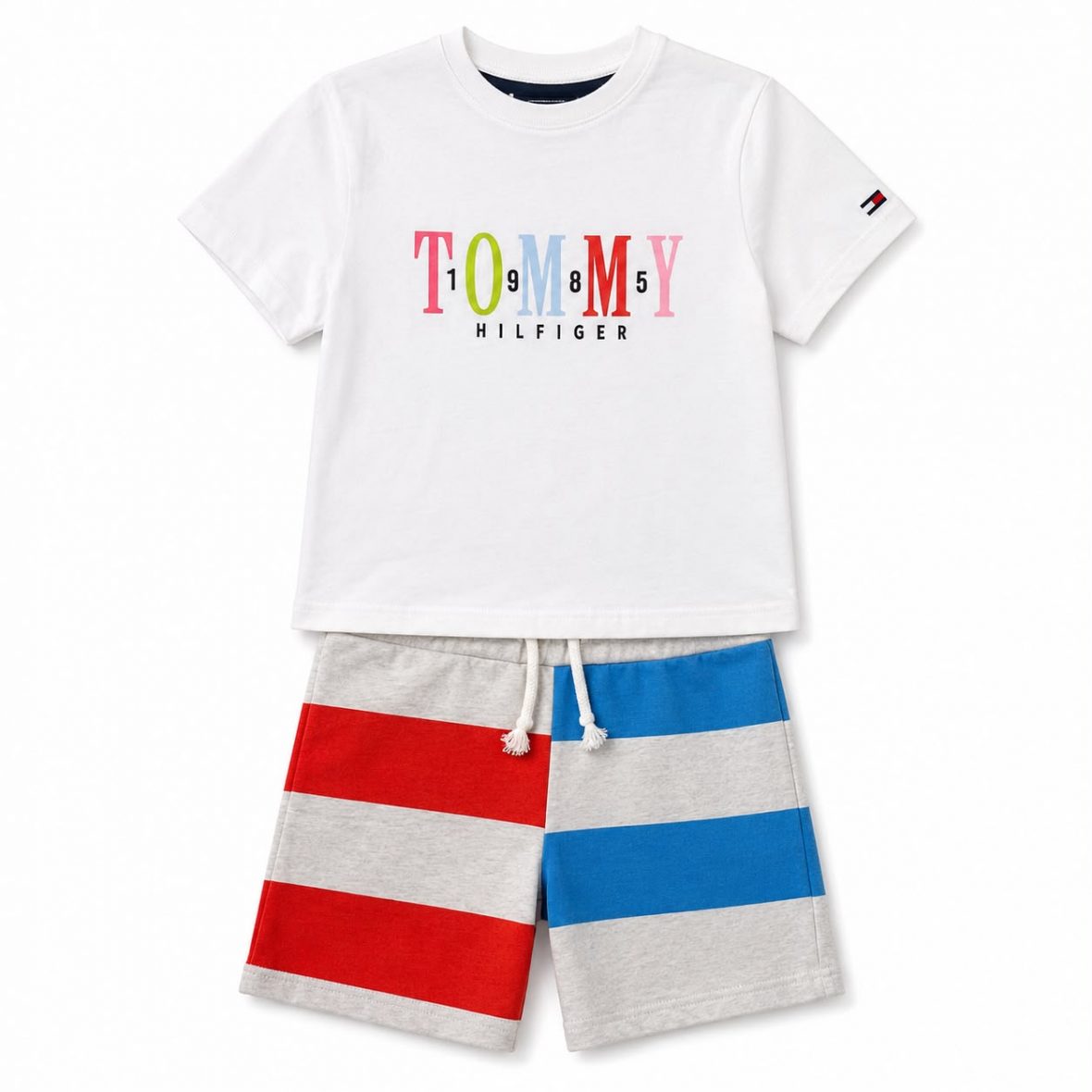 Ensemble T-shirt & Short Rayé Enfant
