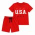 Ensemble U.S.A. Sport rouge