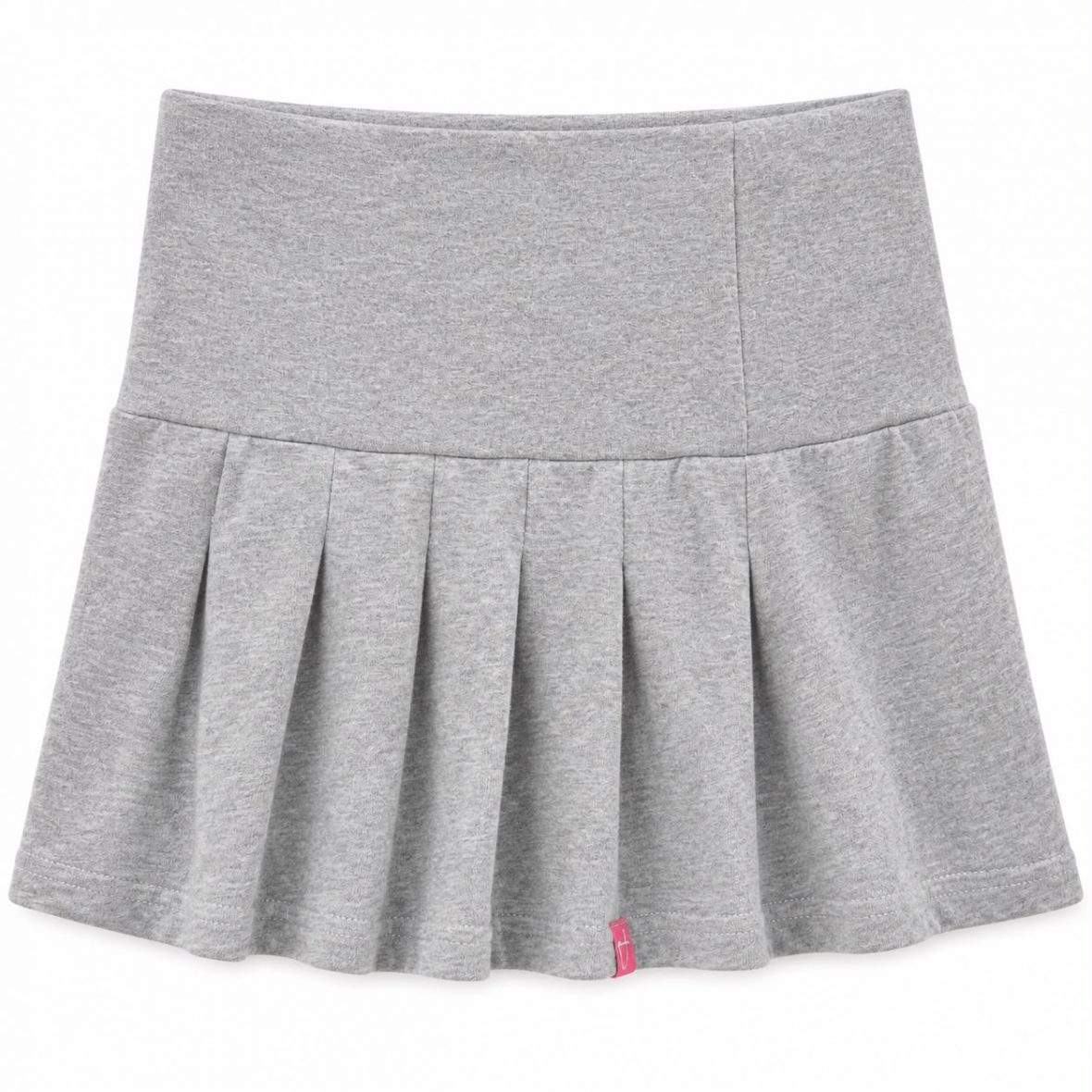 Jupe Plissée fillette grise en coton