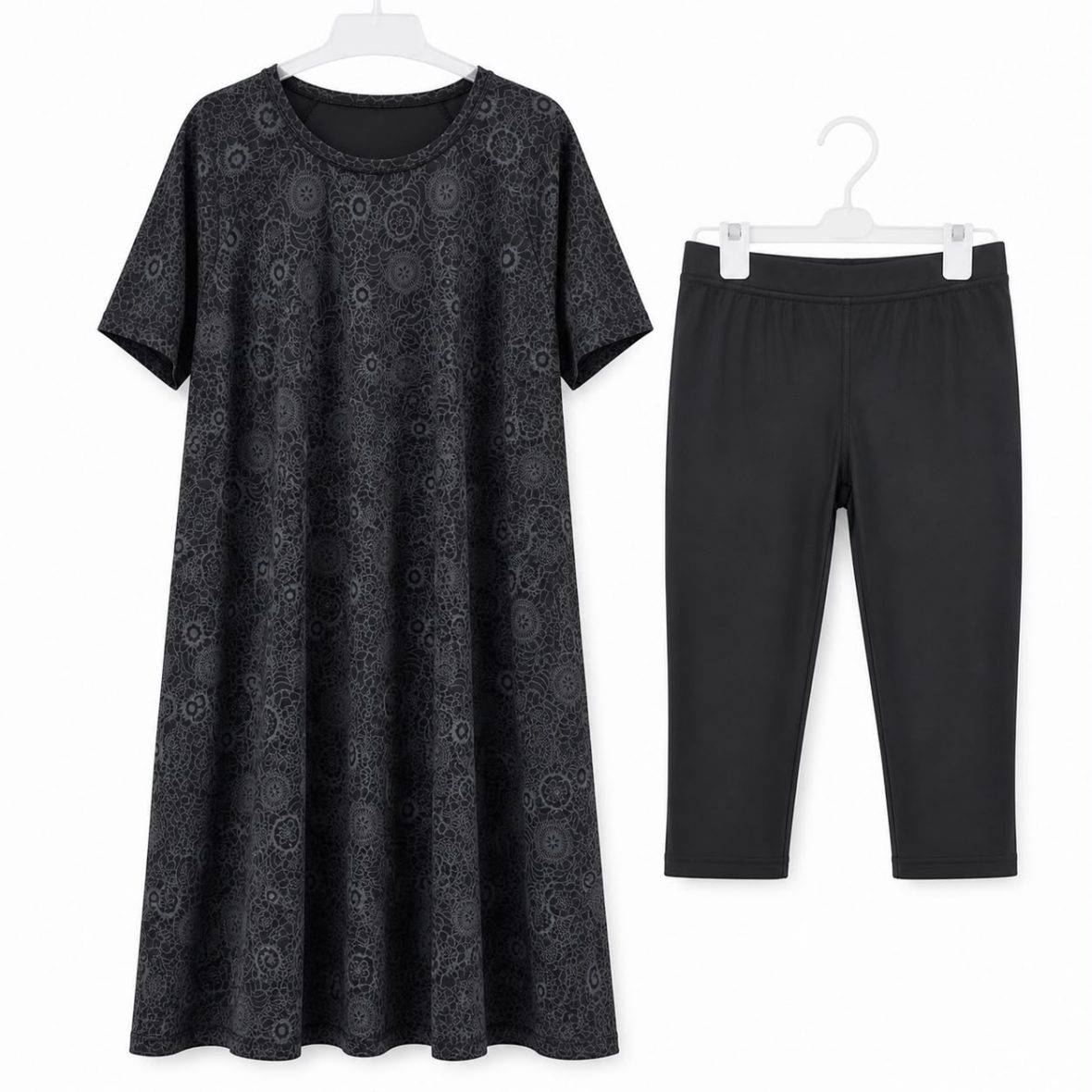 Burkini Femme 2 Pièces avec Robe de Plage
