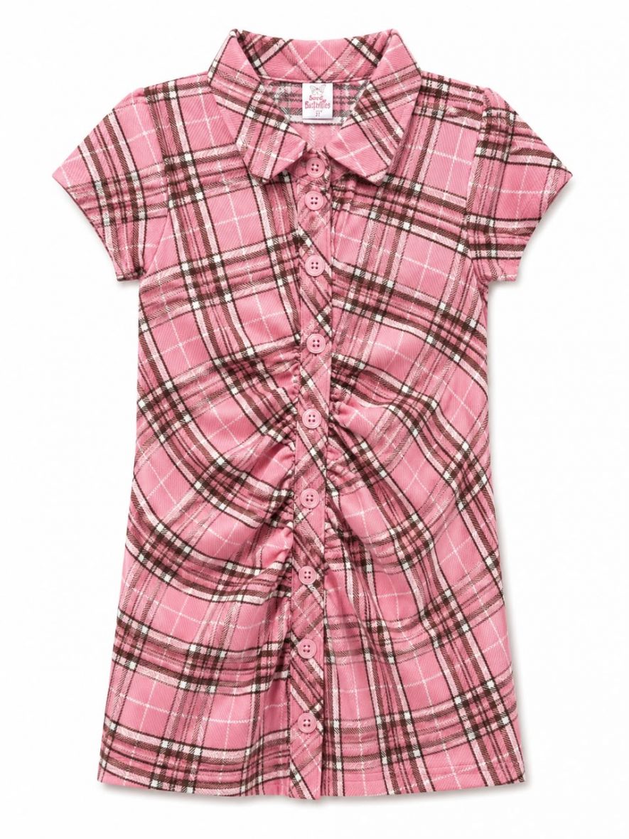 Robe Chemise fillette Froncée