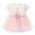 Robe de cérémonie bébé avec boléro en dentelle