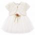 Robe de cérémonie bébé avec boléro et fleur