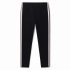 Pantalon jegging noir à bandes latérales fille